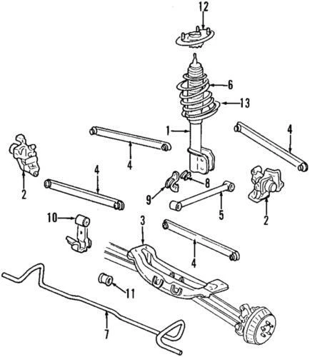 Brazo de control de suspensión genuino GM 1995-2001 Buick Chevrolet Oldsmobile 10227504 Foto 1 de 1