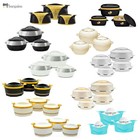 3pc 4Pc Plastic Hot Pot Set Thermal Insulated Casserole Hotpot Warmer Serving
