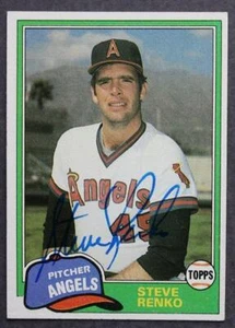 California Angels Star Steve Renko signed autographed 1981 Topps baseball card-- - Picture 1 of 1