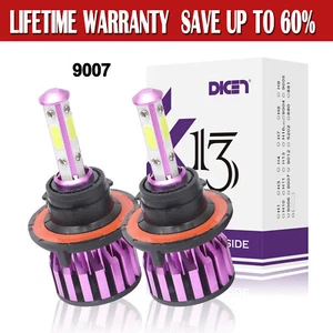 2x 9007 4-Side LED Headlight Conversion Kit 1900W 228000LM High Low Beam Bulbs - Picture 1 of 12