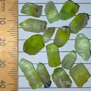 Peridot natural loose gemstones crystals specimens parcel lot Forsterite 46.8ct - Picture 1 of 6