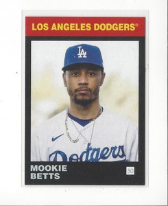 2021 Topps 582 Montgomery Club Lost Design Set 5 #15 Mookie Betts Dodgers
