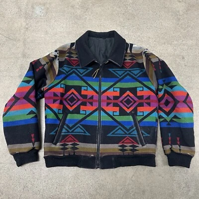 Vintage Pendleton Jacket Men’s Sz Large High Grade Western Wear Navajo Colorful - Image 1 of 4