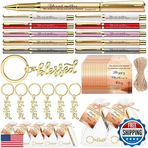 Spakon 25 Sets Church Gift Bulk for Mothers Day Blessed Bible Verse Ballpoint - Picture 1 of 5
