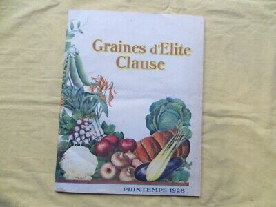 Graines D'Elite CLAUSE - Catalogue Printemps 1928 • 25€