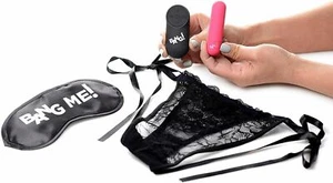 BANG POWER PANTY KIT-REMOTE CONTROL-VIBRATING BULLET-PINK-RECHARGEABLE - Picture 1 of 10