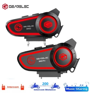 Motorcycle Helmet Intercom Headsets Bluetooth Stereo Interphones 200m Headphones - Picture 1 of 16