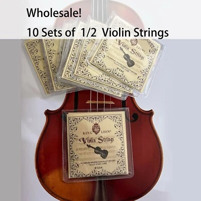 Wholesale! 10 Sets of 1/2 Violin Strings Violin Strings Set ReplacementUS seller - Image 1 of 4