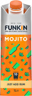 Funkin Mojito mélange de cocktails préfait 1 litre étui de 6 | cocktail - à ajouter pour