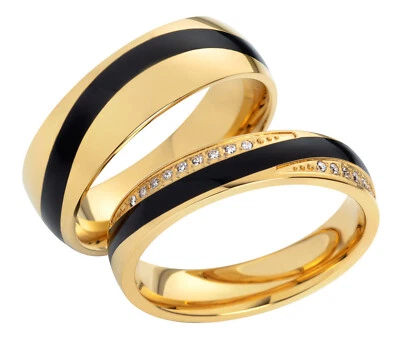 Verlobungsringe Trauringe Freundschaftsringe Eheringe Partnerringe Edelstahl  - Bild 1 von 4