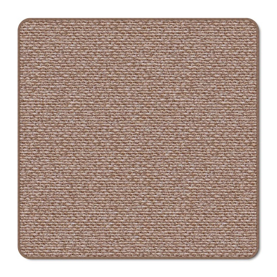 House Home and More Skid-Resistant Carpet Indoor 3 Ft Ft Praline Brown