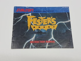 Fester's Quest Authentic Original NES Nintendo Manual Only