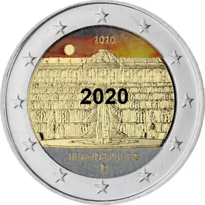 2 Euro 2020 - coloriert verschiedene Länder Zypern, Spanien, Italien, farbig - Bild 1 von 45