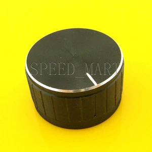 Black Knob 30*17mm Cap Rotary Switch CD Player Volume Pointer Hole 6mm - Picture 1 of 3