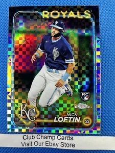 2024 #183 Nick Loftin Topps Chrome Baseball X-Fractor RC Royals - Imagen 1 de 2