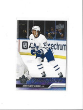 Matthew Knies 2023-24 Upper Deck Series 1 Young Guns Rookie Card #222