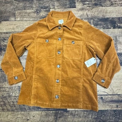 Camisa Chaqueta Pana St John's Bay Botón Bolsillos Frontales Tostada Necana L Nueva Con Etiquetas Foto 1 de 4