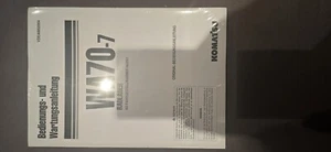 Betriebs-,Wartungsanleitung KOMATSU WA70-7 NEU & OVP in Folie Deutsch Radlader - Bild 1 von 1