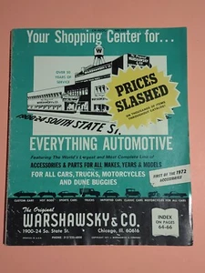 1972 Warshawsky & Co Everything Automotive Wholesale Catalog Book No 355 - Picture 1 of 5