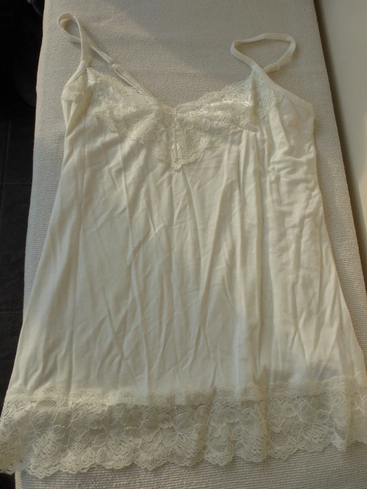 Monsoon Cream Ivory Lace Cami Top Size M - Image 1 of 4