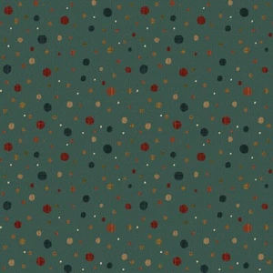 Colorful Dots, Teal Background, Blessings from Home, Henry Glass Fabrics 2681-77 - Picture 1 of 1