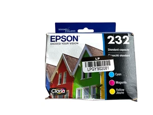 Epson 232 Standard Capacity Ink Cartridges Cyan Magenta Yellow Exp 2027 - Picture 1 of 3