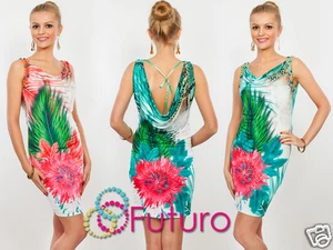 Damas Midi Vestido Capucha Cuello Lentejuelas Sin mangas Bodycon Túnica Tallas 8-10 FC2965 - Imagen 1 de 1
