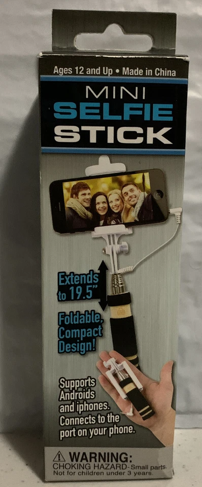 Mini Bluetooth Extendable Selfie Stick Monopod For iPhone/Android. Extends 19.5” - Image 1 of 3