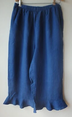 Pantalones FLAX Designs S & M & L NUEVO SIN ETIQUETAS Falda de Cama Bloomers AZUL DELFT Foto 1 de 4