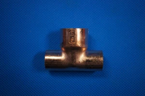HVAC Copper Fitting Reducing Tee 5/8" x 5/8" x 7/8" ID - Picture 1 of 6