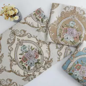 3 Colors / Beyza Damask Floral Woven Jacquard Fabric - Picture 1 of 14