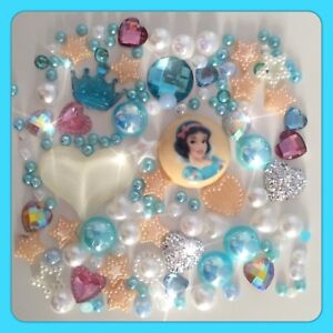 Disney Snow White Theme Cabochons crystal & pearls flatbacks decoden crafts #1