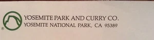 6 unused Envelopes from historic YOSEMITE PARK & CURRY CO YP&CC Concession LOGO - Picture 1 of 10