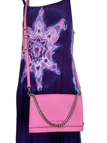 Kate Spade New York Cameron monotono a tracolla convertibile peonia luminosa