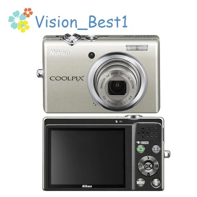 Nikon COOLPIX S570 CCD Digital Camera 12.0MP 5x Optical Zoom Auto Focus Silver - Image 1 of 4
