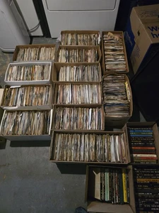 4500+ Vinyl Lot 7" 45 RPM ELVIS, BEATLES - All Genres RARE Labels 2500+ Sleeved - Picture 1 of 24