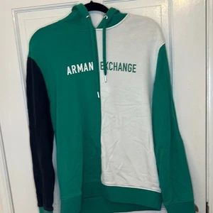 Armani Exchange Green/White Colorblock Hoodie size M NWT - Picture 1 of 4