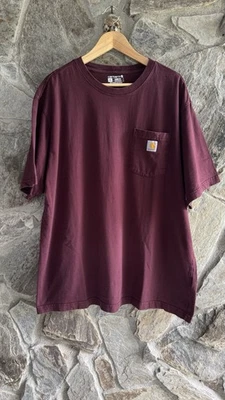Camiseta Carhartt K87 Original Fit Manga Corta Algodón Bolsillo Para Hombre XL Calce Suelto Foto 1 de 4