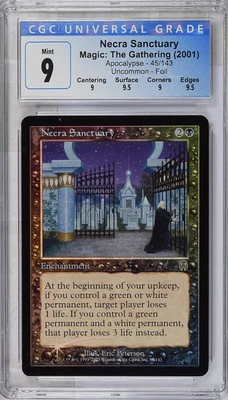 NECRA SANCTUARY Apocalypse Foil U CGC 9 Q++ MTG [Nostalgium] - Image 1 of 2