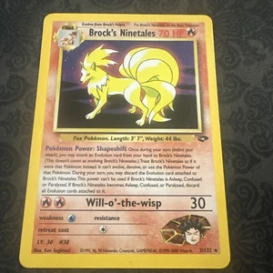 Pokemon 2000 Brock's Ninetales 3/132 Gym Challenge Holo - Picture 1 of 2