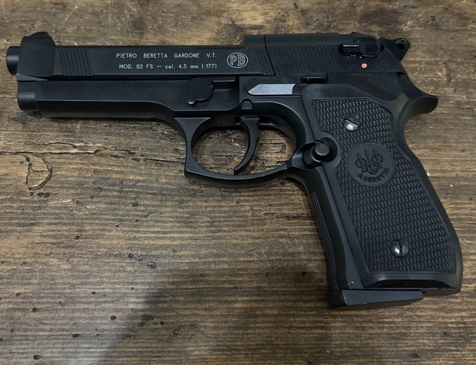 Beretta 92FS Full Metal CO2 .177 Caliber Pellet Pistol W/ Case And Magazines - Image 1 of 4