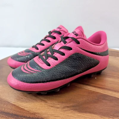 Vizari Kids’ Soccer Cleats Size 13.5C – Black and Pink Performance Shoes - Image 1 of 4
