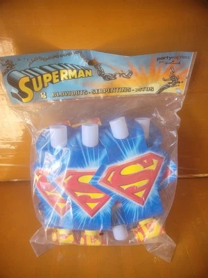 Superhéroe Superman Niño Fiesta de Cumpleaños 8 Piezas Explosiones Foto 1 de 2