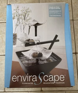 Silver Springs Envira Scape Illuminated Zen Relaxation Fountain Homedics New - Picture 1 of 4