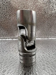 Snap On Metric 3/8" Drive 12mm 12 Point Swivel Socket Model FUM12 Made USA Used - Bild 1 von 6