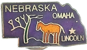 Nebraska State (Omaha/Lincoln) Anstecknadel - Bild 1 von 2