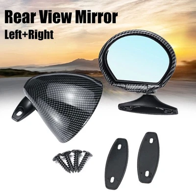 Espejo retrovisor lateral clásico vintage delantero (izquierdo derecho) ala de puerta Foto 1 de 4