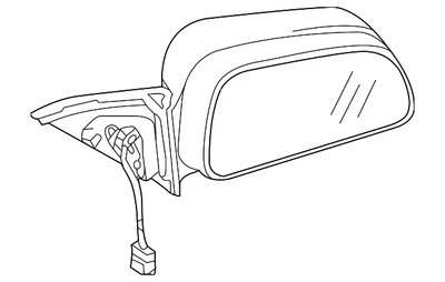 Genuine Mitsubishi Mirror Assembly MR978126HE — 第 1/2 张图片