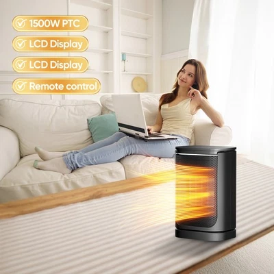 Portable 1500W Electric Space Heater Garage Forced Hot Air Fan for Office Home - Image 1 of 4