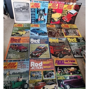 Rod Action Magazine Lot Of 15 Street Rodding 1972-1985 See Pictures & Desc. - Picture 1 of 18